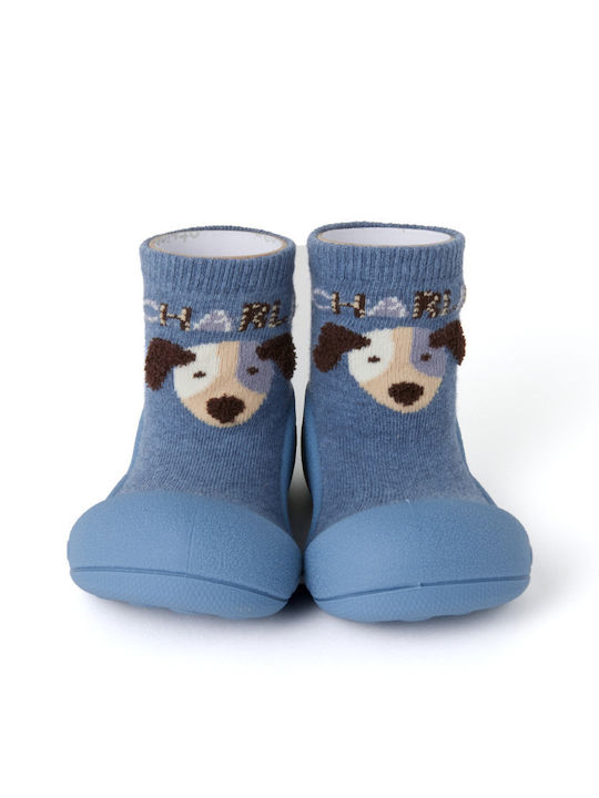 Attipas Kinder Haussocken Blau