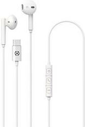 Celly UP1100 Слушалки Безжични Стерео с жак USB-C Бял