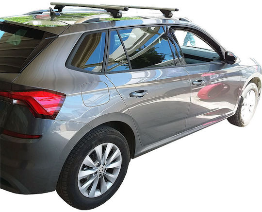 Nordrive Μπάρες Οροφής Αλουμινίου για Skoda Kamiq 2019+ (Σετ με πόδια) Ασημί