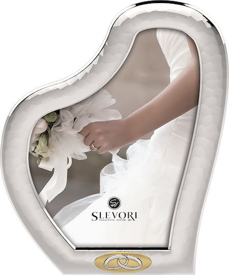 Slevori Hochzeitskronen-Etui Herz Braun 16x12εκ.