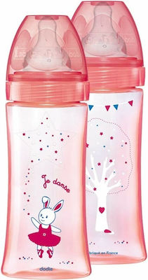 Dodie Plastic Bottle Set Anti-Colic with Silicone Nipple 330ml 2pcs