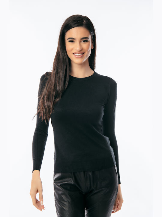 Dress Up Damen Langarm Pullover Black