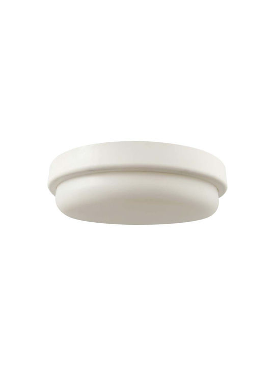 V-TAC Πλαφονιέρα Οροφής Εξωτερικού Χώρου με Ενσωματωμένο LED σε Λευκό Χρώμα 10199