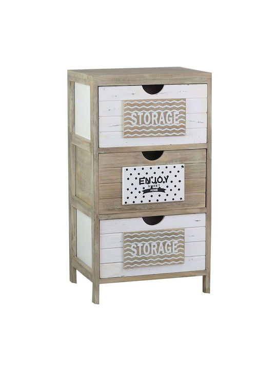 Enjoy Wooden Storage Drawers L40xW30xH73cm