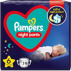 Pampers Night Pants 1+1 Πάνες Βρακάκι No. 6 για 15+ 38τμχ