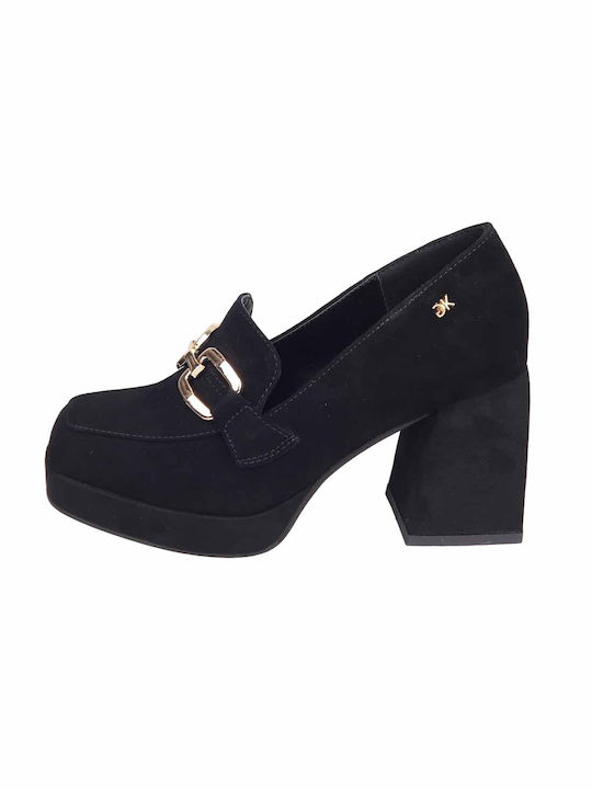 Gianna Kazakou Suede Pantofi cu toc Negre