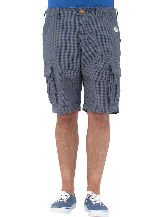 Men's Shorts Small check G58-3113-navy