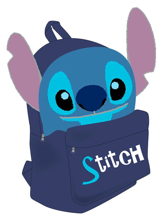 Disney Stitch Kinder Rucksack Rucksack Blau 24cmx12cmx30cmcm