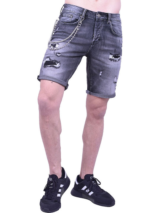 Adrexx Men's Shorts Jeans BLACK