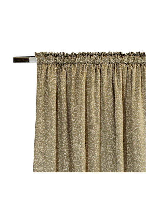 Decocraft Beige Pencil Pleat Curtain 140x270cm