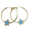 Mertzios.gr Kids Earrings Stars made of Gold