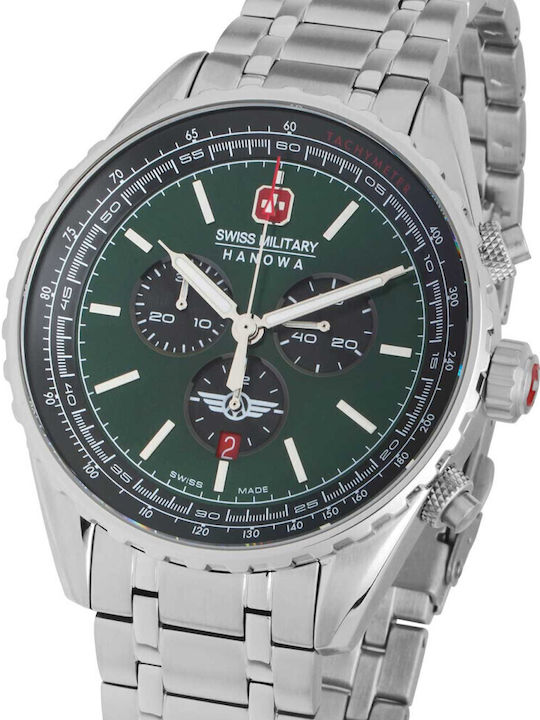 Swiss Military Hanowa Afterburn Uhr Batterie mit Metallarmband