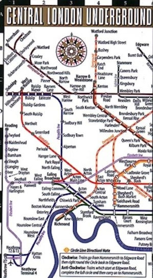 Streetwise London Underground Map