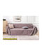 To megalo pazari Throws Set 3 Pcs Chenille Mocha
