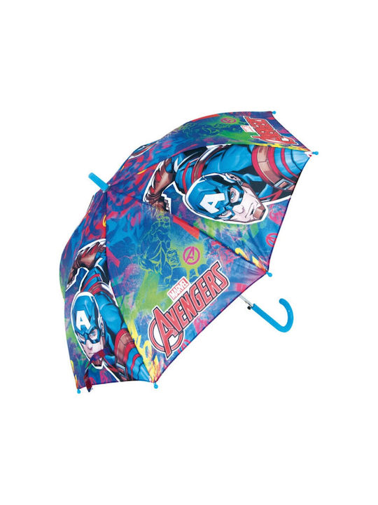 Avengers Kids Curved Handle Auto-Open Umbrella with Diameter 84cm