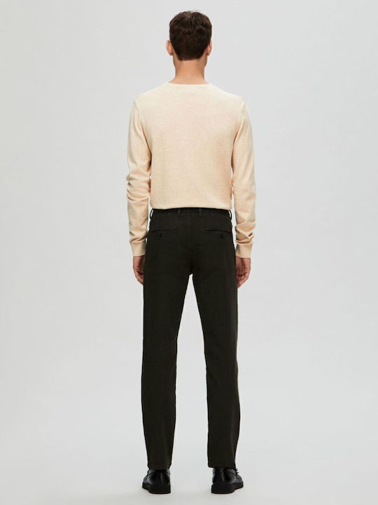 Selected Trousers Chino in Slim Fit Green