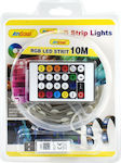 Waterproof LED Strip RGB Length 10m with Remote Control SMD5050