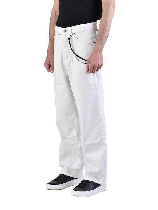 Xagon Man Trousers in Regular Fit White