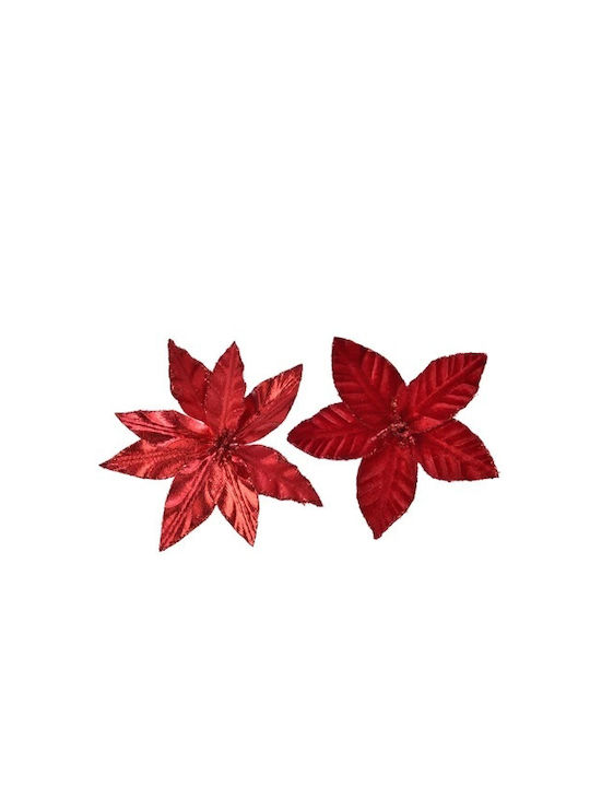 Kaemingk Weihnachtsdekoration Stoff Blume Länge 11cm.