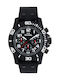 TW Steel Men's Watch 44mm Chronograph Battery with Black Rubber Strap