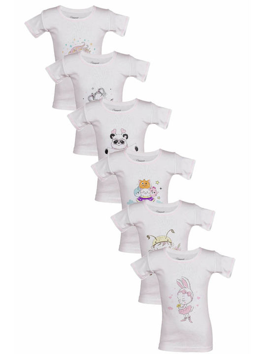 Onurel Kids Undershirts ΛΕΥΚΟ 6pcs