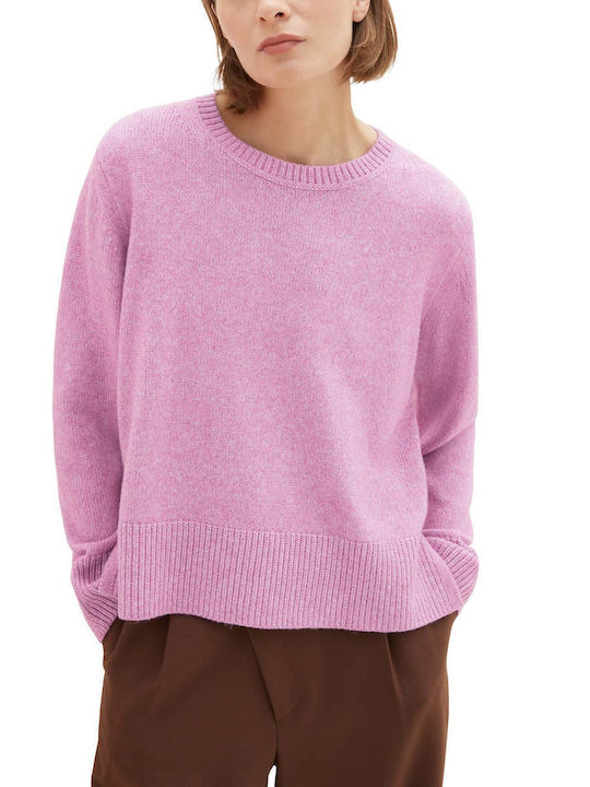 Tom Tailor Women's Long Sleeve Pullover Pink