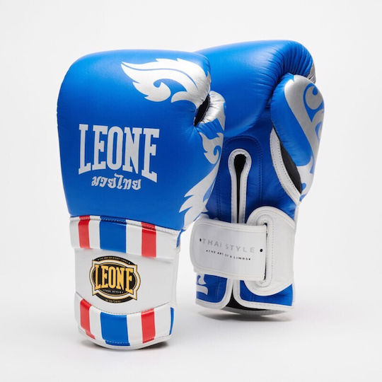 Leone 1947 Boxing Gloves Leather for Match Blue