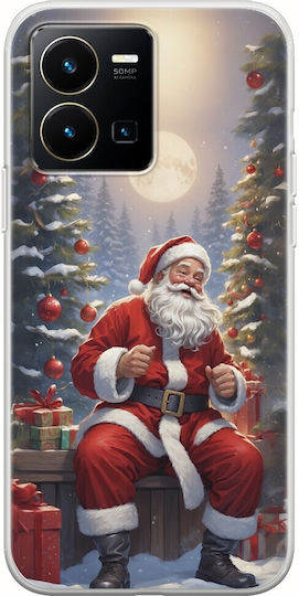 Santa Happiness Back Cover Silicone Multicolour (Vivo Y22S / Y35)