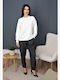 Olian Women's Long Sleeve Sweater White