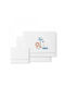 Interbaby Baby Sheets Set Crib Cotton Fitted White 115x175cm 3pcs