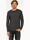 Langarm-Pullover dark grey