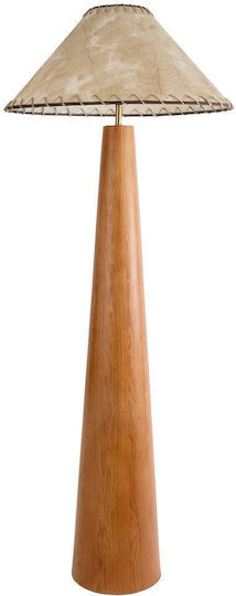 GloboStar Maspalomas Floor Lamp H145xW55cm. with Socket for Bulb E27 Beige