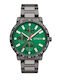 DAS.4 Women's Watch Chronograph with Green Metal Bracelet
