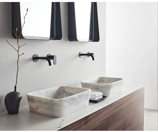 Fossil Επικαθήμενος Νιπτήρας Μαρμάρινος 60x38cm Tundra Grey