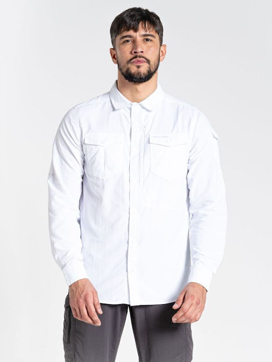 Long-sleeved Shirt Polka Dot White