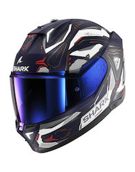 Shark Skwal I3 Linik Full Face με Sun Visor ECE 22.06 Mat Blue / White / Red