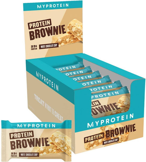 Myprotein Protein Brownie Bars with 23gr Protein & Flavor White Chocolate 12x75gr