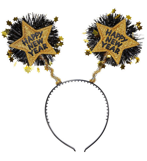 Weihnachts-Stirnband Goldene mit Muster Stern