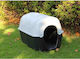 Dog House Plastic Outdoor Black 103x66x66cm