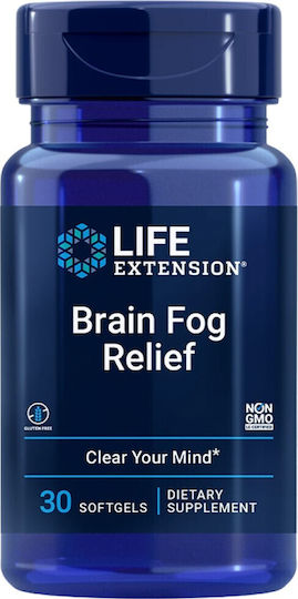 Life Extension Brain Fog Relief Добавка за Памет и Концентрация 30 Меки Капсули