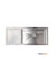 Fortinox Squadro 29115R-110 Drop-In Sink Left Inox Satin W116xD51cm Silver