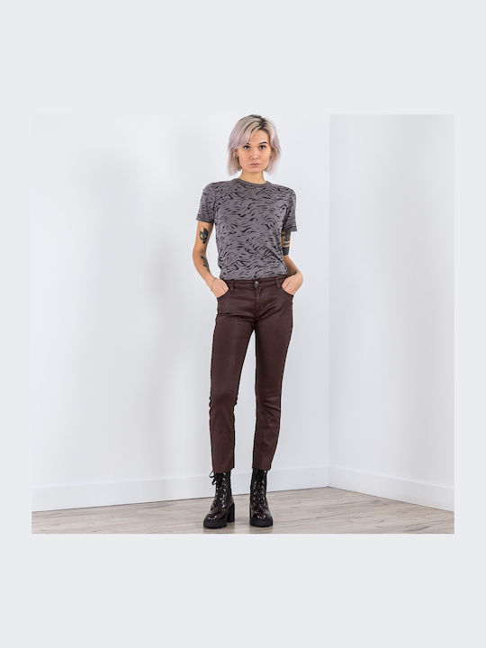 Damen Stoff Capri Hose in Schlanker Passform ''''''