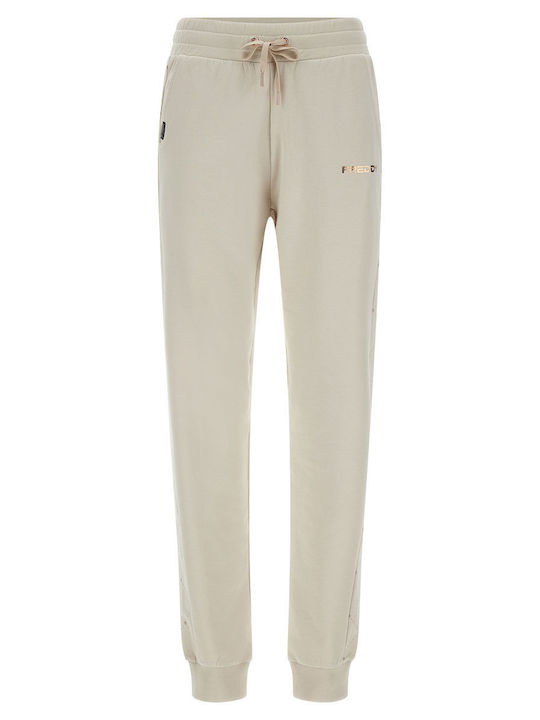 Freddy W Women's Fabric Trousers Beige