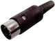 Plug DIN male 10pcs Black (01.119.0006)