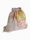 Decocraft Worldmap Kids Bag Pouch Beige 25cm