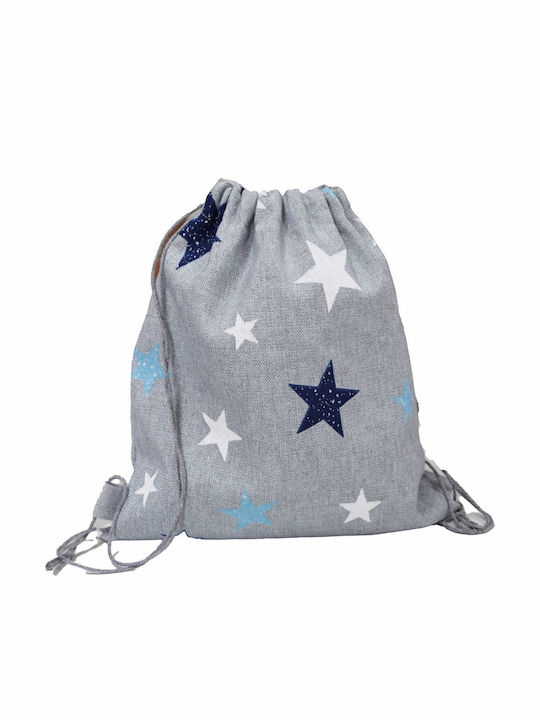 Decocraft Loneta Star Geantă Săculeț Gri 25 cm