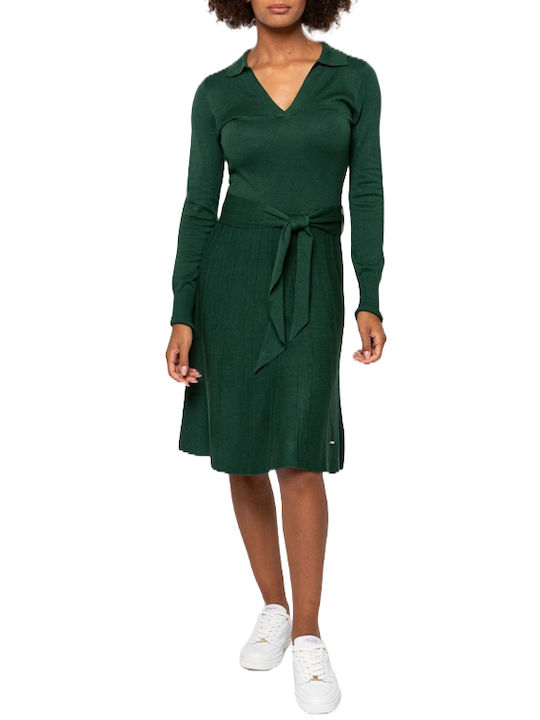 Heavy Tools Mini Kleid Green