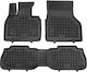 Rezaw Plast Set of Front and Rear Mats 3pcs Tray Type for Hyundai i20 2021+ Black