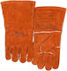 Weldas Gloves for Work Welding Red Leather 1pcs