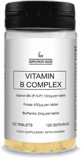 Supplement Needs Βιταμίνη B για την Υγεία του Νευρικού Συστήματος 120 ταμπλέτες